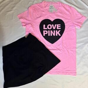 Victoria's Secret PINK Shirt and Crossover Skirt set